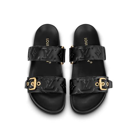 louis vuitton bom dia mule sandals|bom dia flat mule price.